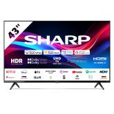 Sharp 4T-C43GJ4225K 43" 4K UHD Frameless Smart Roku TV